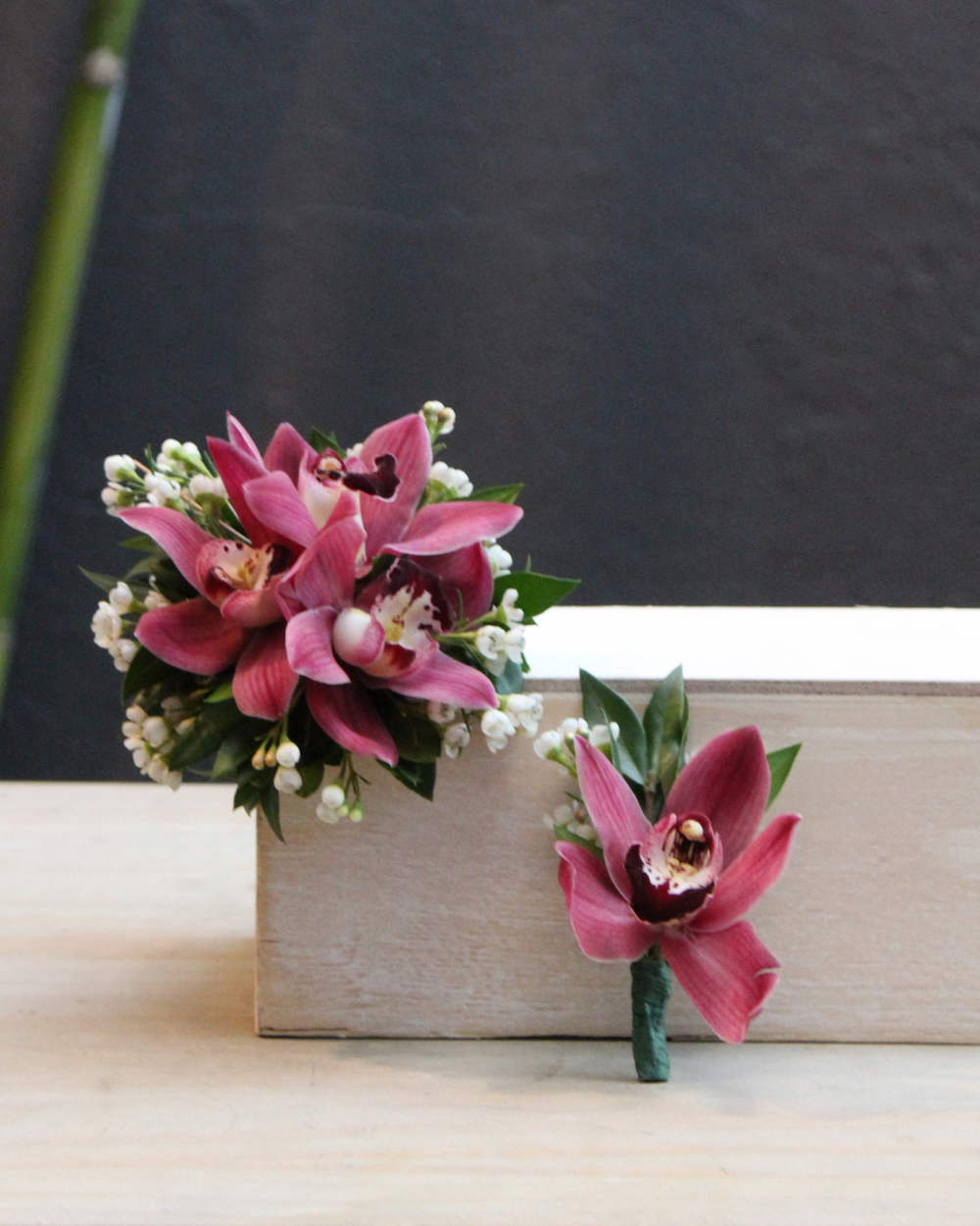 Orchid Corsage & Boutonniere