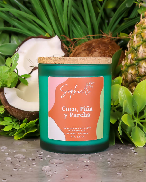 Sophie Co. Coco, Piña y Parcha | Soy Wax Candle