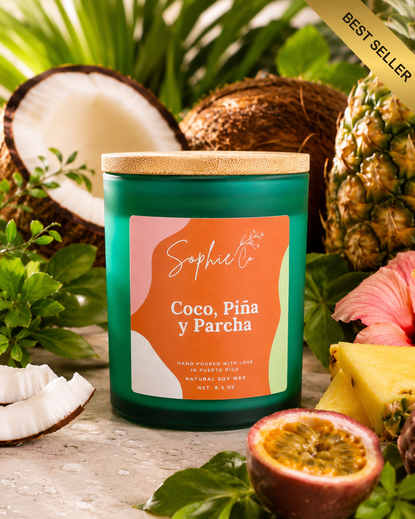 Coco, Piña y Parcha | Soy Wax Candle