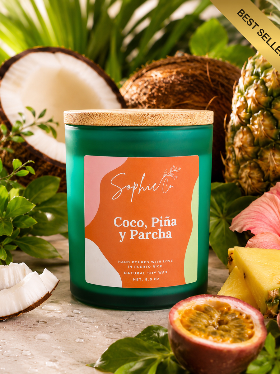 Coco, Piña y Parcha | Soy Wax Candle