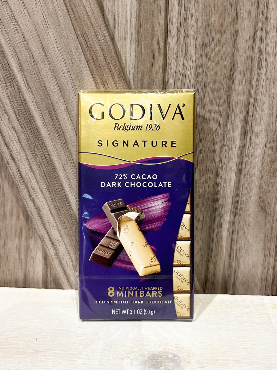 Godiva Signature Dark Chocolate Mini Bars, 3.1 oz
