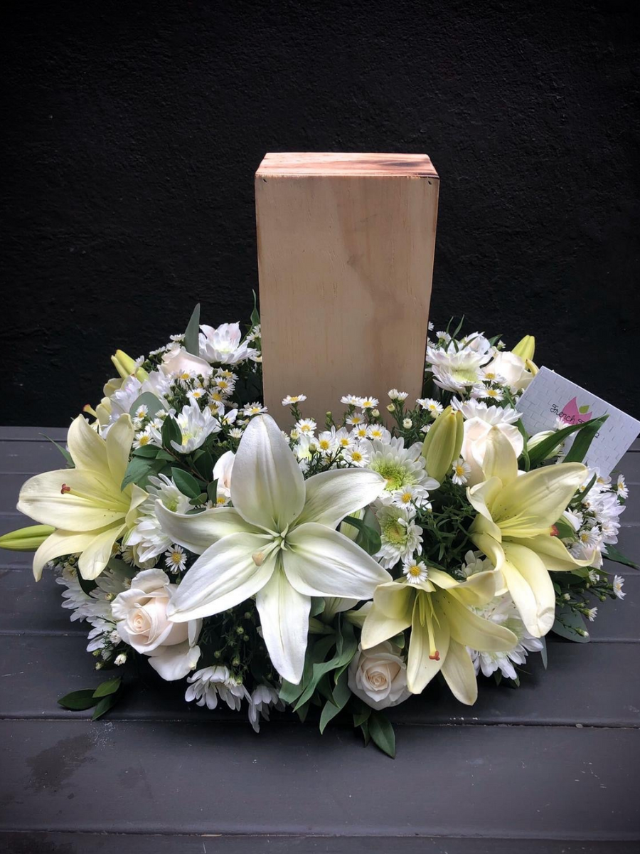 Wrapped Around Our Heart - Urn Arrangement