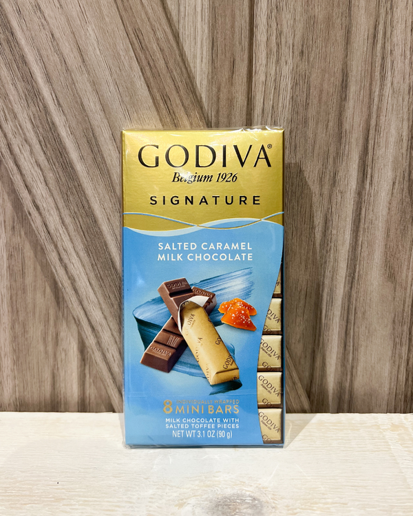 Godiva Signature Salted Caramel Milk Chocolate Mini Bars, 3.1 oz