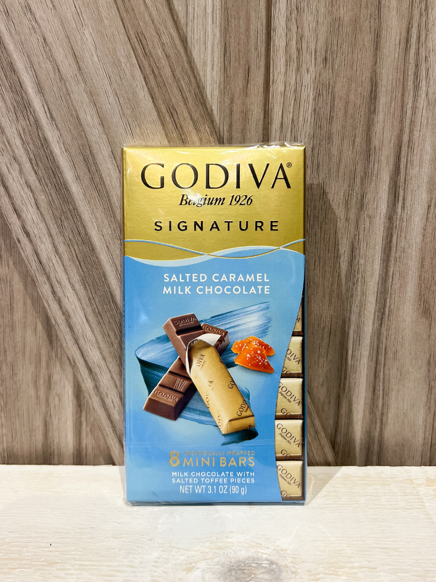 Godiva Signature Salted Caramel Milk Chocolate Mini Bars, 3.1 oz